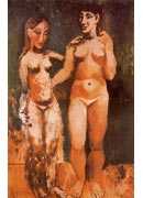 Two nude women