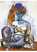 Nude woman with turkish bonnet