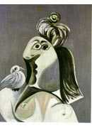 Woman with bird