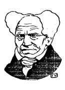 German philosopher Arthur Schopenhauer