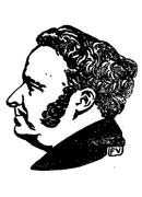 Portrait of French writer Stendhal