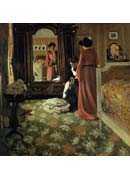 Interior, Bedroom with Two Figures