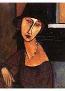 Jeanne Hebuterne with Hat and Necklace