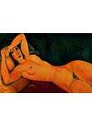 Reclining nude with Left Arm Resting on Forehead