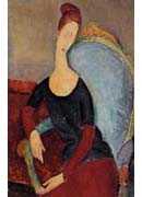 Portrait of Jeanne Hebuterne in a Blue Chair