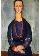 Woman with a Red Necklace