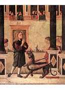 the daughter of of emperor gordian is exorcised by st triphun [detail 1]