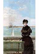 an elegant woman at st. malo