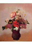 Flowers in aa Brown Vase