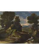 Ҩˮ - Landscape with a Man scooping Water from a Stream