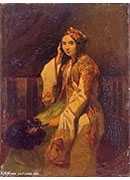 woman in oriental dress