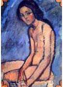 Seated nude