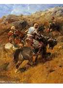 ɽİʿ - arab warriors on a hillside