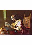 st catherine reading a book