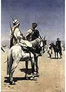 arab men on horseback