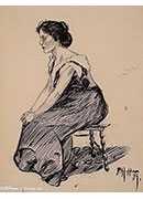 study of a seated woman