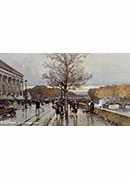 view of the assemblee nationale and the pont de la concorde, paris