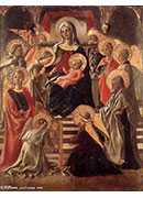 ʥϵʥĸʥͽ - madonna and child enthroned with saints