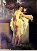 venus playing with two doves