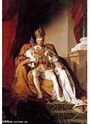 emperor franz i of austria in his coronation robes