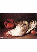 :к͹ - still life with hen, onion and pot