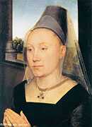 Ű••±棬•ĪӣҶ - portrait of barbara van vlaenderberch wife of willem moreel burgomaster right of shutterof a triptych