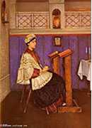 young woman in the synagogue