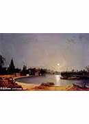 the thames at moonlight, twickenham