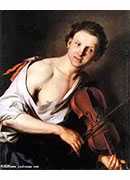 young man with a violin