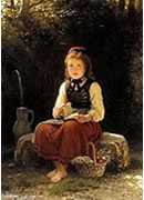 young girl at the well