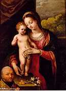 ʥĸһλʩ - the madonna and child with a donor