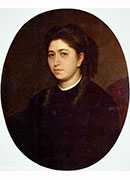 ɫµŮ - portrait of a young woman dressed in black velvet