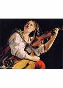 gentileschi young woman violin