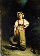 italian girl with a jug