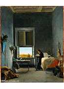 the artist in his room at the villa medici, rome