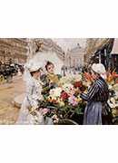 the flower seller, avenue de lopera, paris