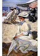 elegantes sur la plage