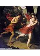 pauline as daphne fleeing from apollo