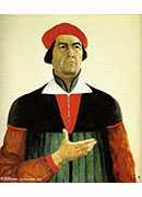 άԻ - Self-Portrait by Kasimir Malevich