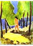 Nude in Sunlit Landscape