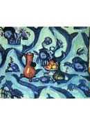 Still Life with Blue Tablecloth