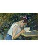 Woman Reading in a Garden