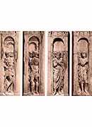 four reliefs with the trials of saint paul