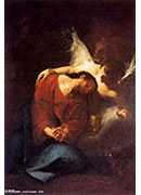 ʹο - christ comforted by an angel