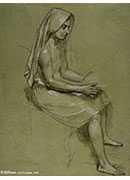 ɴŮˣϰ - study of a seated veiled female figure