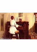 mrs. meigs at the piano organ