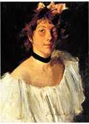 ȹŮʿФ - portrait of a lady in a white dress