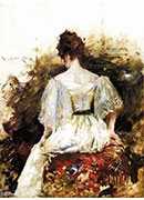 ȹŮӵĻ - portrait of a woman the white dress