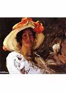 ñӵĿ•˹ٷ - portrait of clara stephens wearing a hat with an orangewilliam