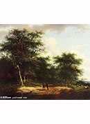 two figures in a summer landscape